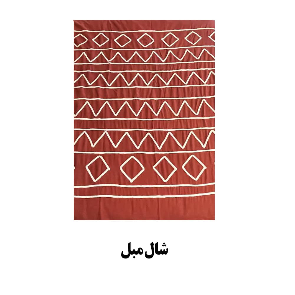 شال مبل 140×190 پارچه هندی تولیکا