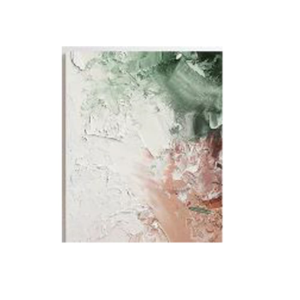 تابلو نقاشی 100×120 تکسچر سبز نارنجی تولیکا