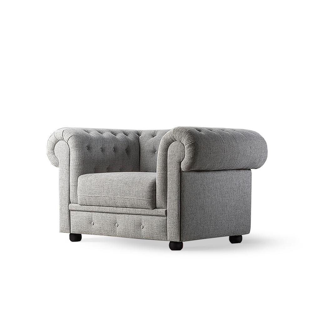 مبل یک نفره لاریسا پایه گردویی پارچه 789-34