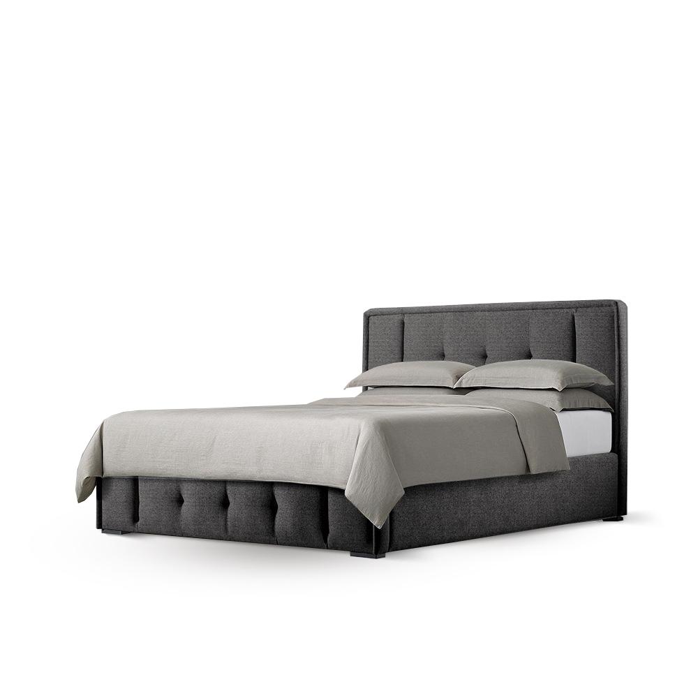 تخت 120 تویا پایه Intense black پارچه استلا 2