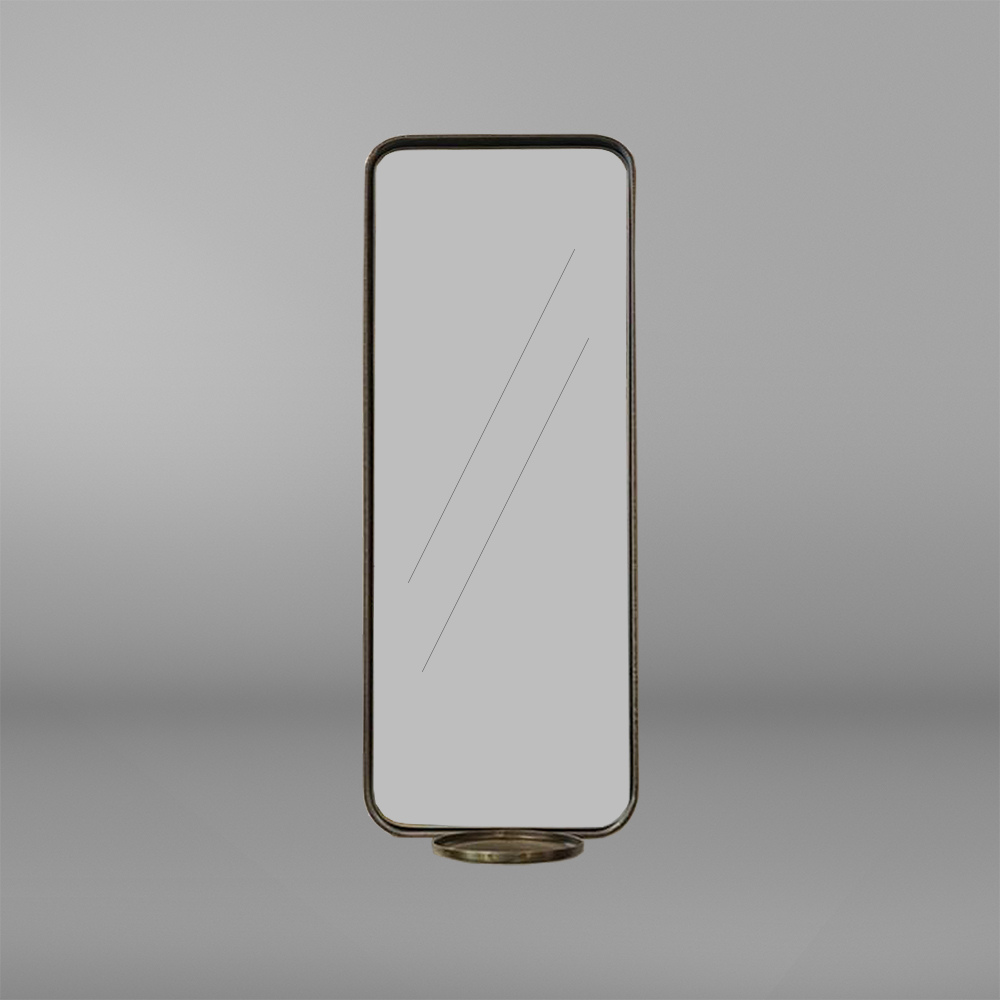 جاشمعی فلزی با آینه تولیکا
