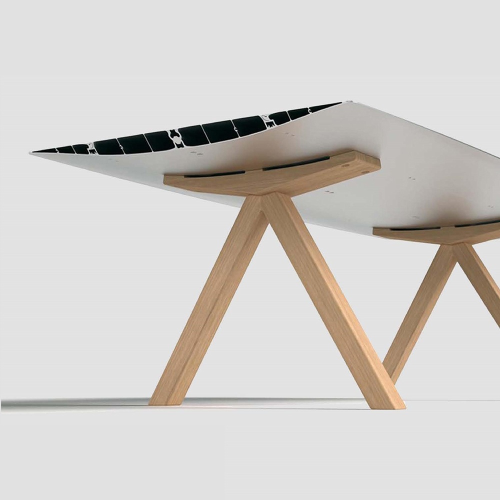 A MODLE ARTMIS 6-PERSON DINING TABLE BY TOLICA