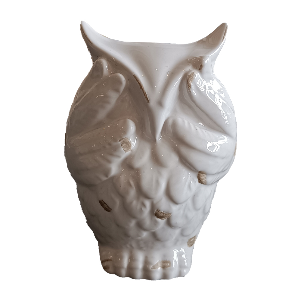 Tolica ceramic owl accessory