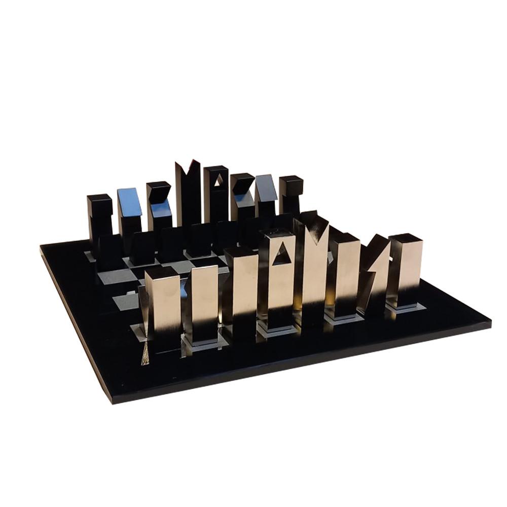 شطرنج آلومینیم با صفحه فلزی تولیکا 