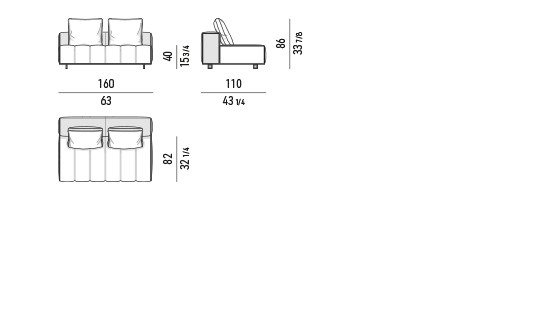 GOODMAN 160 SOFA BY TOLICA